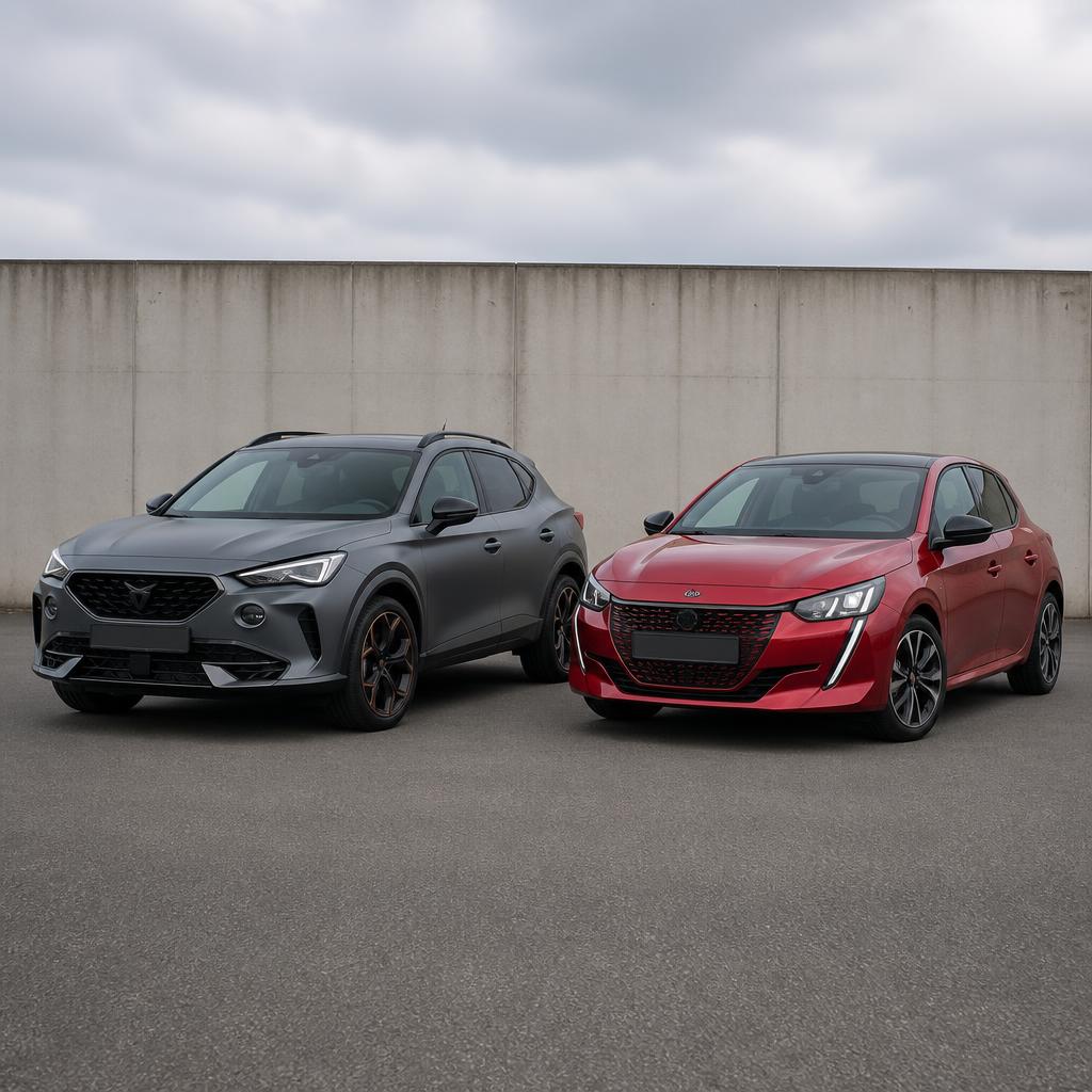 Cupra Formentor en Peugeot 208 GT